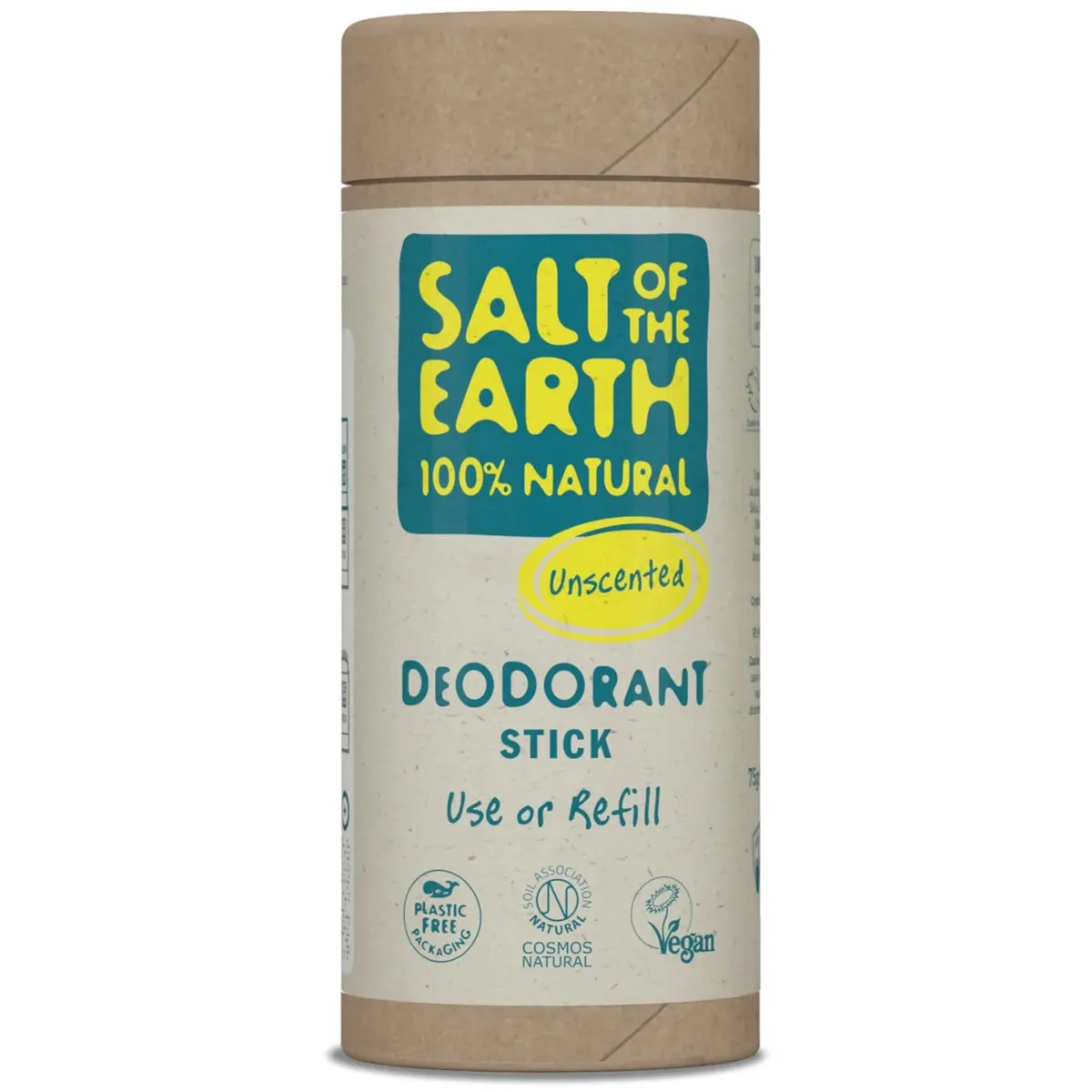 Salt of the Earth Unscented Deodorant Stick 75g