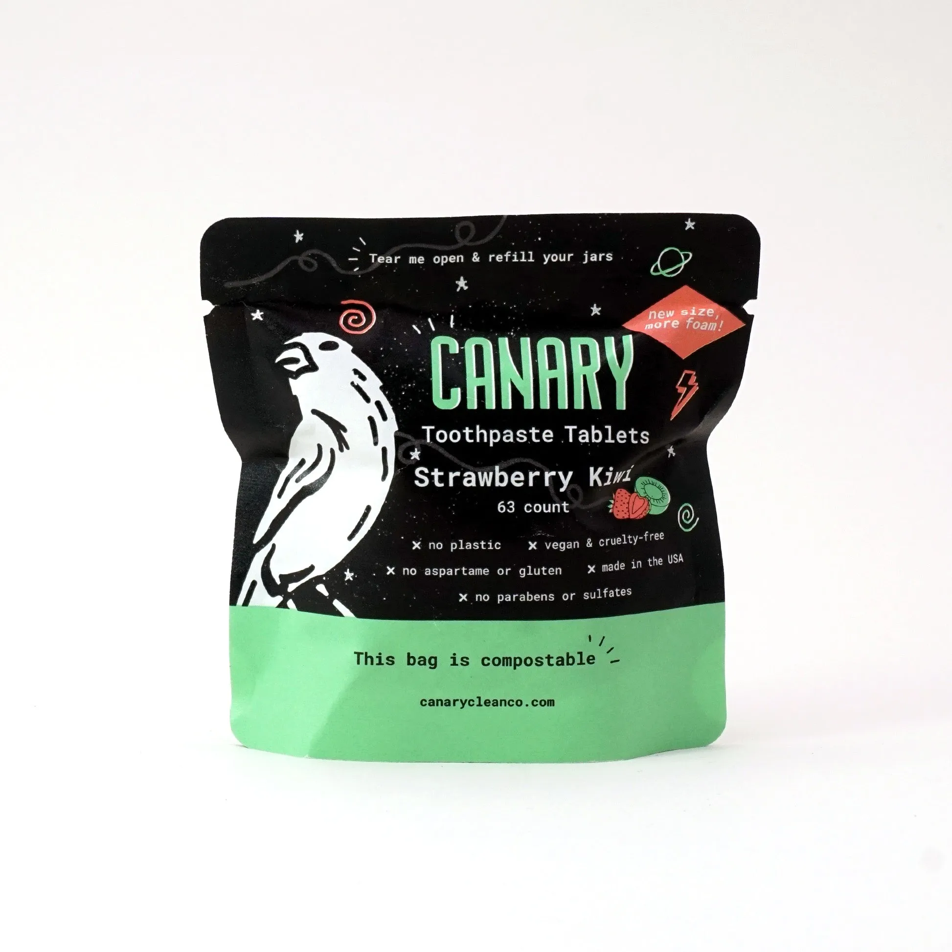 Strawberry   Kiwi Toothpaste Tablets - NEW & IMPROVED! by Canary