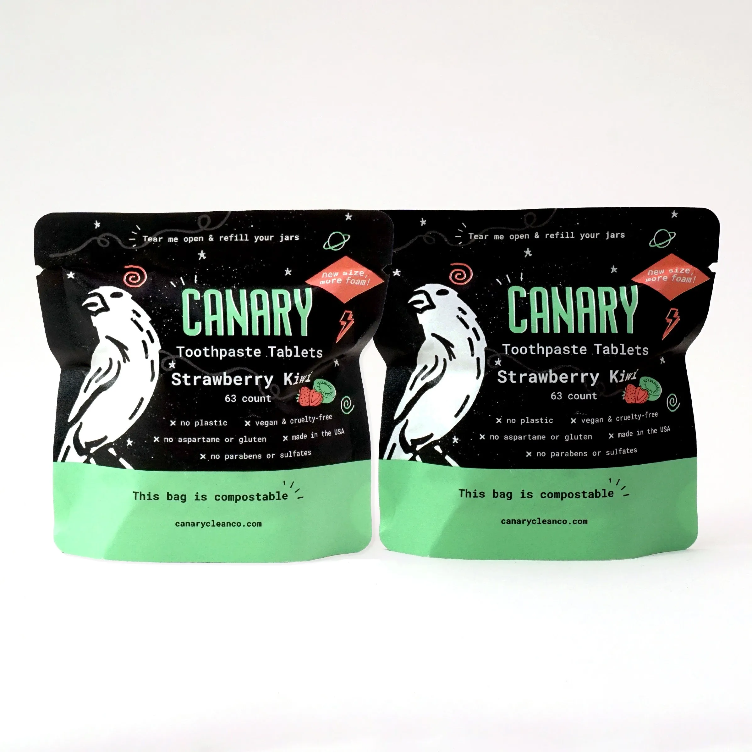 Strawberry   Kiwi Toothpaste Tablets - NEW & IMPROVED! by Canary