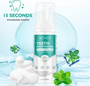 Teeth Whitening Toothpaste Foam Natural Ingredients Baking Soda Teeth Whitener