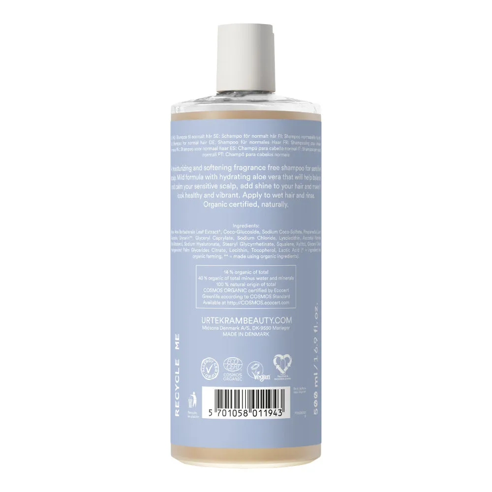 Urtekram Fragrance Free Sensitive Scalp Shampoo 500ml