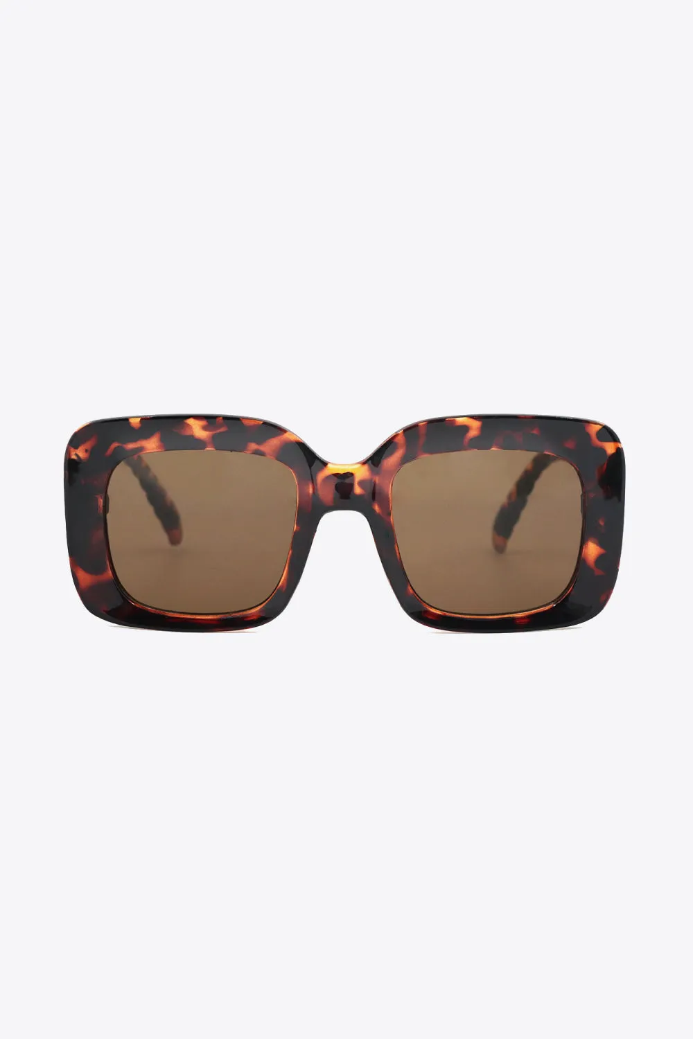 UV400 Square Frame Polycarbonate Sunglasses