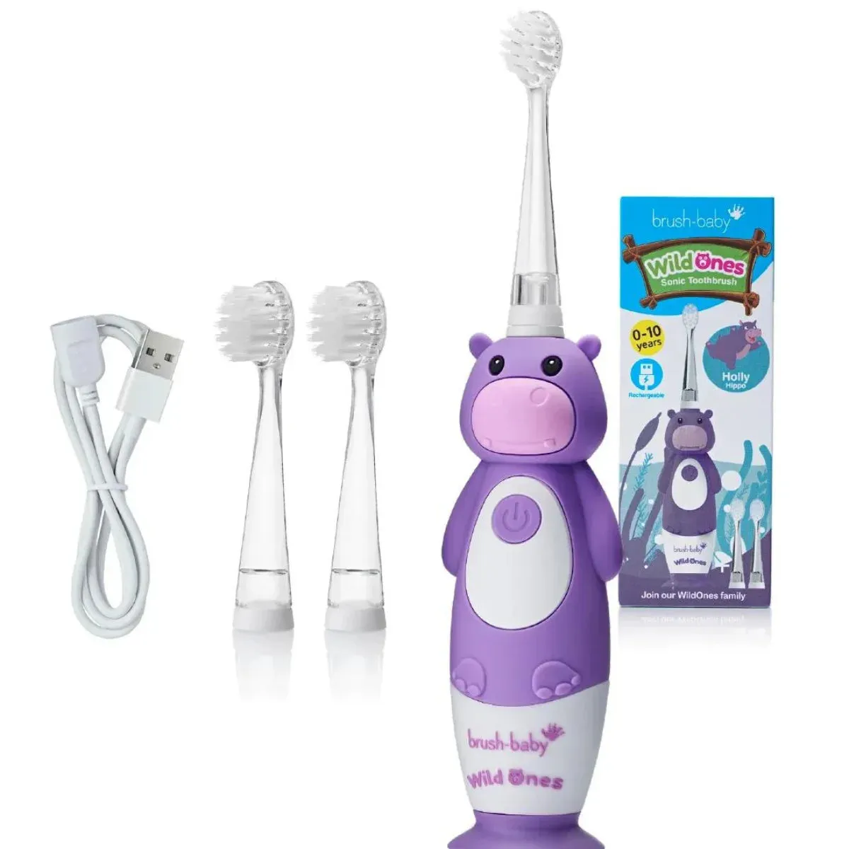 WildOnes™ Hippo Kids Electric Rechargeable Toothbrush