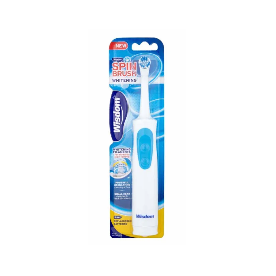 Wisdom Whitening Spin Brush (Battery Powered Toothbrush)