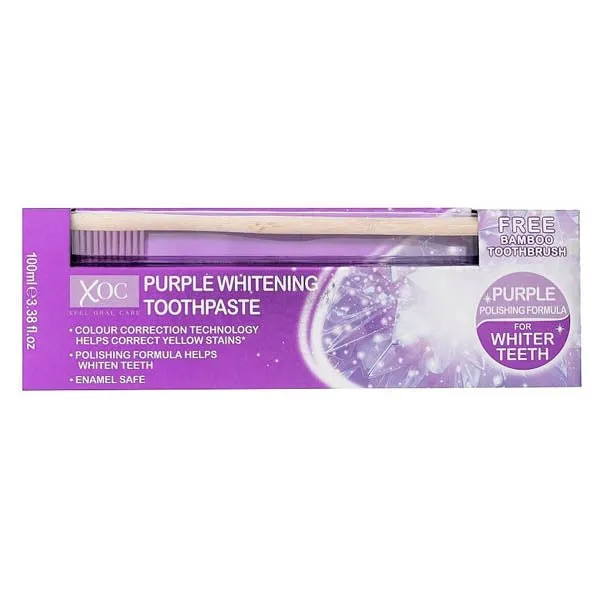 Xoc Purple Toothpaste 100ml & Brush